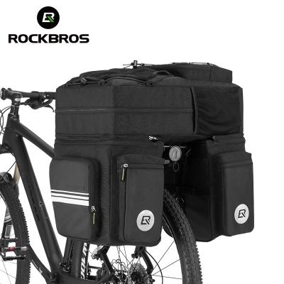 China Travel Bike Bag CBR ODM A8 48L 3 In 1 Double Bag Waterproof Bicycle Pannier Bicycle Travel Bag for sale