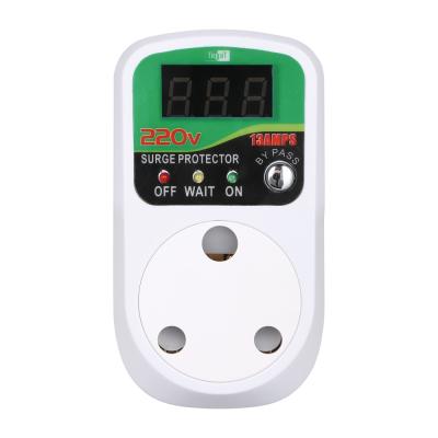 China Protect 15A Digital Display Voltage Protector South African Standard Adjustable DC Voltage Regulator for sale