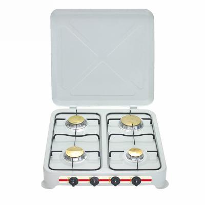 China Outdoor European style outdoor used 4 burner stove cooktop portable gas stove for table comping cooking range for sale