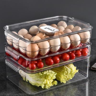 China Freshness Preservation Wholesale Storage Container Large Plastic Clear Stackable Storage Box for sale