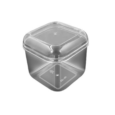 China JNH006 Hot Sale Customized Recyclable Cake Candy PS Container Hard Plastic Packaging Boxes for sale