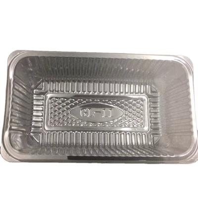 China GL-11 Food Grade Disposable Clear Transparent Transparent PET Biscuit Cake Packaging Tray Packing Box for sale