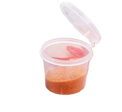 China Factory Price Disposable Free Sample Hot Sales Clear PP Plastic Sauce Cup With Hinged Lid In 1oz And 1.5oz For Restaurant for sale