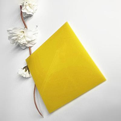 China Factory price PETG yellow eco-friendly 0.8mm thick eco-friendly plastic sheet for sale