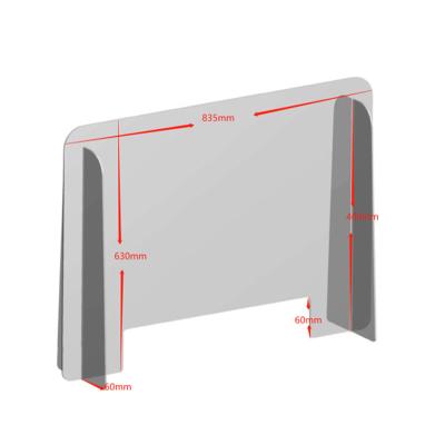 China JIAPIN Customized Baffle Size Canteen PET Sheet Re-usable Splatter Guard C00085 for sale