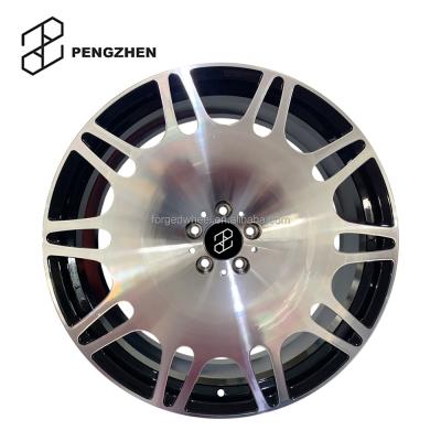 China PENGZHEN forged rims + forged spokes forged machine black face wheel 21 inch 22 inch car rims 5x112 for Mercedes w221 w222 w223 s class for sale