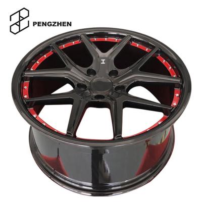 China 20 21 22 hot selling passenger car wheel Pengzhen black and high strength wheel pcd112 red rims for Mercedes Benz for sale