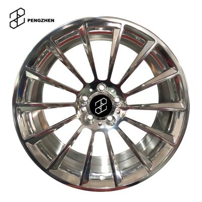 China 6061 aluminum 17 inch forged car alloy wheel with polished face for amg merced for sale