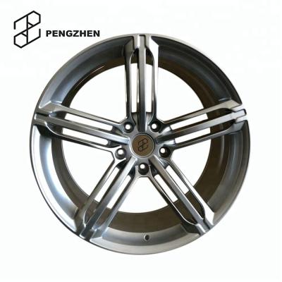 China 6061-T6 aluminum Pengzhen forged wheel 18 19 20 21 22 inch pcd 5x112 monoblock polished car rim for Audi q7 q5 for sale