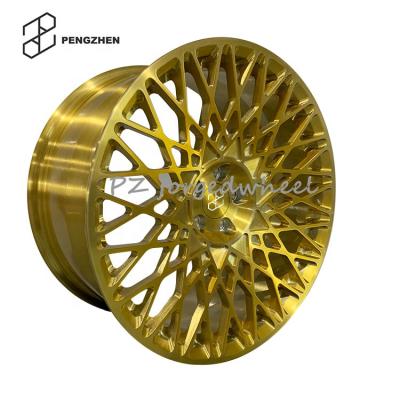 China 2021 Passenger Car Wheel Best Selling Gold Brushed Car Alloy Wheel New Design Car Alloy Wheels For Cars for sale