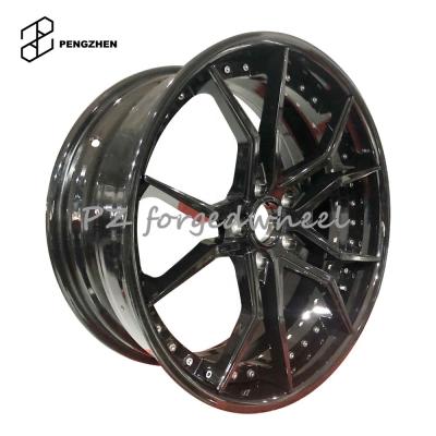 China 6061 20 Inch 4x100 Alloy Wheel Blank Aluminum Rim Wheel Auto Forged Rear Wheel Stagger For Car for sale