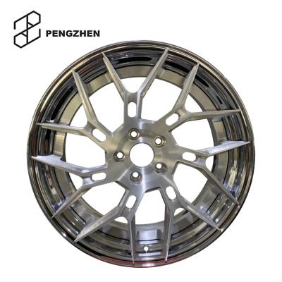 China 6061 aluminum Pengzhen 5x114.3 high quality forged 20 inch chrome wheel rim for mustang for sale