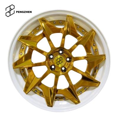 China 6061 Forged Aluminum Racing Wheels Color Chrome White Gold Spoke Alloy Wheels 19inch For Ferrari for sale