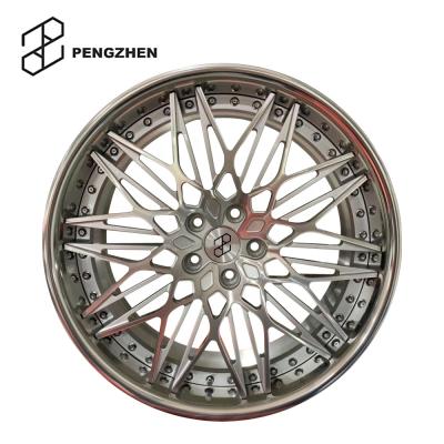 China Sliver 6061 2019 Hot Forged Aluminum And Polish Rims 5x112 Concave Wheels for sale