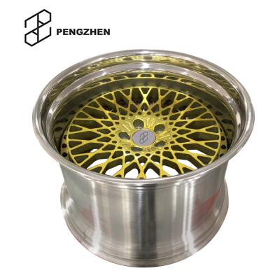 China 6061-T6 Pengzhen 6061-T6 Aluminum Tow-Bits 6061-T6 Forged Wheel With Polished Lip And Customized Finishing And PCD for sale