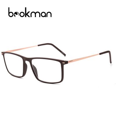 China 15 Years Experience CE Resin Square Fashion Ultralight Material Men Women Presbyopic Reading Glasses For Female Male for sale