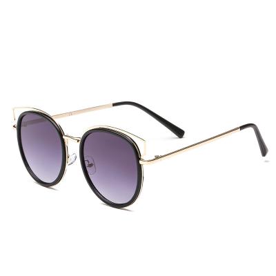 China Sunglasses Shanghai Jheyewear Logo Trendy Metal Frame Butterfly Custom Fashion Promotional Shade Sunglasses For Women for sale