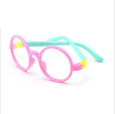 China 2020 Newest Soft Safe Kids Multicolor Soft Silica Gel Glasses Children Eye Protection Soft Optical Frames for sale