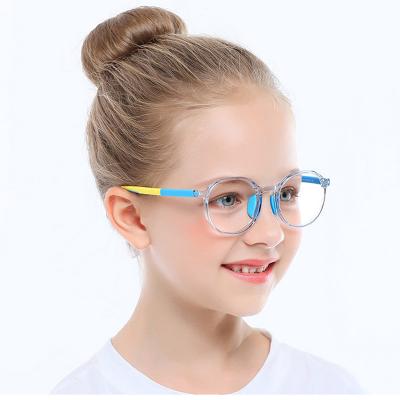 China Vintage tr90 round kids light filter blue glasses frames optical frames 2020 anti blue gaming glasses computer glasses blocking glasses 2021 for sale