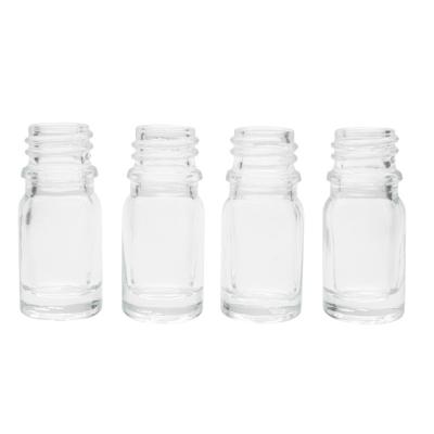 China Personal care 5ml 10ml 15ml 20ml 30ml 50ml 100ml clear glass bottle for essential oil with dropper cap for sale