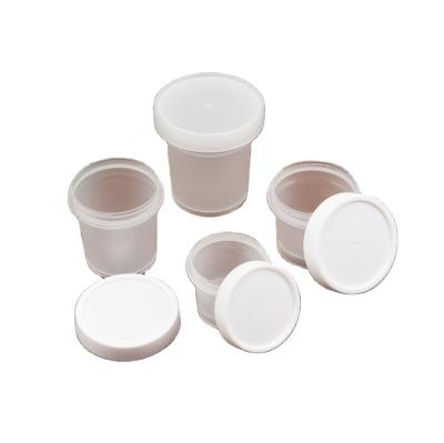 China Fancy 100ml 200ml 300ml 500ml Clear Yogurt Container PP Plastic Ice Cream Jar Canned Food With Lid for sale