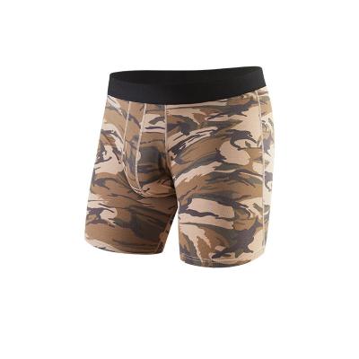 China 2021 Antibacterial Men's Yellow Underwear Men's Camouflage Yellow Boxing Underwear for sale