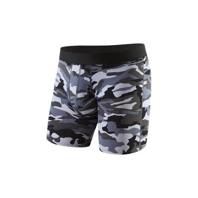 China 2021 Antibacterial Men's White Underwear Men's Camouflage Boxing Underwear for sale