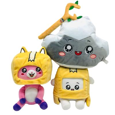 China Decoration Product 15cm-23cm In Box New Running Paper Box Plush Toys Carton Key Cover for sale