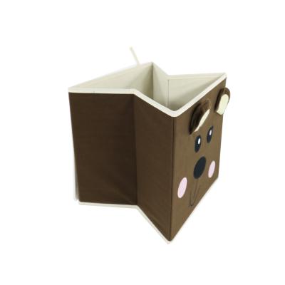 China Sustainable Fashion Cute Animal Cloth Storage Box For Kids for sale