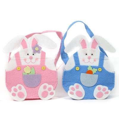 China Easter Decoration Felt Decorative Goodie Bunny Bag with Ears for sale