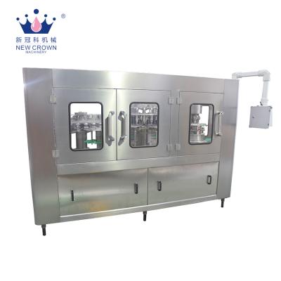 China Automatic liquid beverage flow filling machine into PET bottles or glass bottle or can or jar or other container. for sale