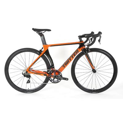 China Carbon fiber women road bike carbon fiber running frame with SHIMANO 105 gear clutch road racing bike 2021 for sale