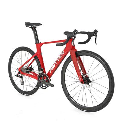 China Carbon Fiber TWO New Model R10 Bike 700C Carbon Road bicicleta Full Inner Cable Integrated Handlebar 22 Speed ​​Carbon Road Bike for sale