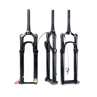 China Mountain Bikes Air Suspension Bicycle Fork 27.5/29 Inch Mountain Bike Magnesium Alloy Suspension Air Bicycle Fork Bicycle Accessories for sale