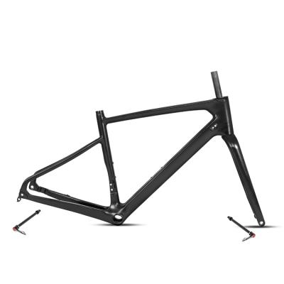 China 700C TWITTER R7 OEM Bicycle Frame Carbon T800 Hybrid Road Bike Frame Gravel Racing Bike Frame 700*40C for sale