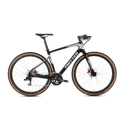 China Hot sale 22speed 700C China carbon fiber road bicycle men cheap carbon fiber TWITTER GRAVEL bike for sale for sale