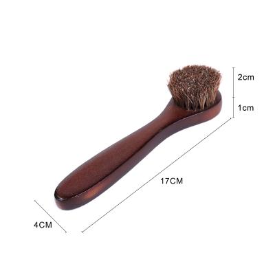 China Hand Shoe Polish Brush with Horse Hair for Shoe Cleaning for sale