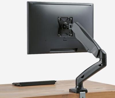 China Modern Office Shock Absorber Flexible Desk Mount Laptop And Computer Monitor Adjustable Arm 13