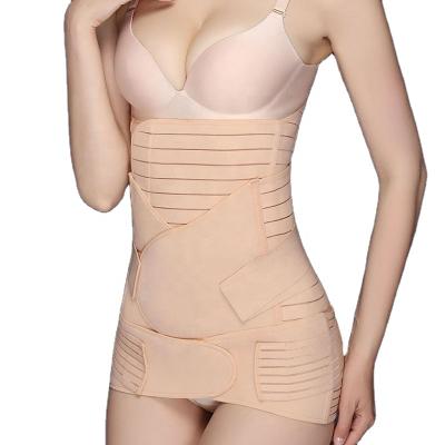 China Breathable Breathable 3 in 1 Postpartum Support Recovery Belly Wrap Body Shaper Postpartum Postpartum Belt/Belly Basin for sale