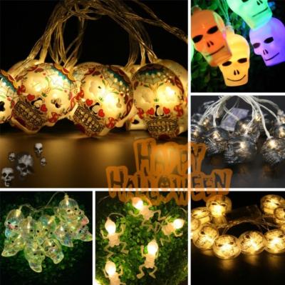 China Halloween LED Decorative Skull Garden Light Skull Tree Pumpkin Ghost Ghost String Lights Outdoor Main Hanging Lights for sale