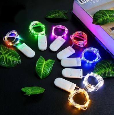 China Cake Bouquet Gift Box Cup Decoration Button Battery Copper Wiring LED Cake Bouquet Gift Box Decoration String Lights for sale