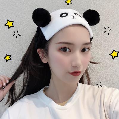 China For Promotion Cartoon Hair Band Female Children Mask Cute Panda Ear Head Jewelry Headdress for sale