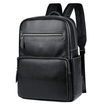 China New Style Waterproof Backpack Men's Business Leather Large Capacity Briefcase Computer Bag Travel Soft Leather Lady Bags Backpack for sale