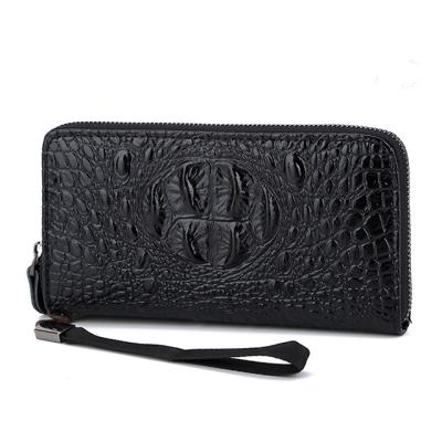 China High quality manufacturers wholesale tide casual men's pattern crocodile wallet men's wallet long fashion zippers clutch bag for sale