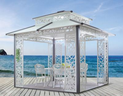 China China Cast aluminum outdoor sunshine pavilion metal pavilion garden Pavilion 1118 for sale