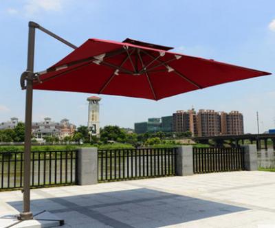 China 3m sun umbrellas used patio advertising umbrellas red for sale