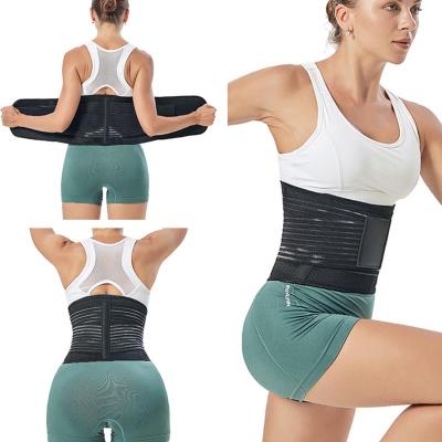 China Adjustable Adult Amazon Choice Waist Brace Running Breathable Sports Fitness Belt Yoga Body Waist Brace for sale