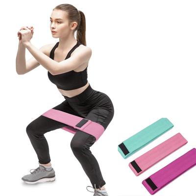 China Hot Selling Indoor Fitness Custom Resistance Band Squat Indoor Yoga Training Multifunctional Fitness Anti-Slip Knit Resistance Band for sale