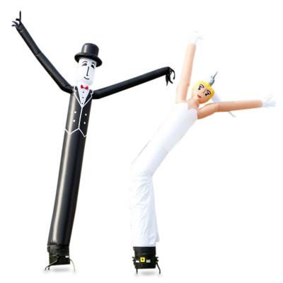 China Adverstising Custom Outdoor Inflatable Air Dancer Bride And Groom For Advertising for sale