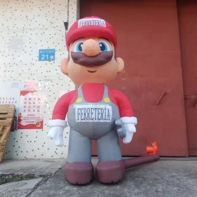 China Adverstising Cartoon Giant Advertising Inflatable Super Mario for sale